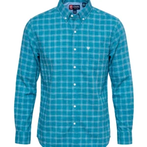 Camisa Chaps Cuadros Azul M