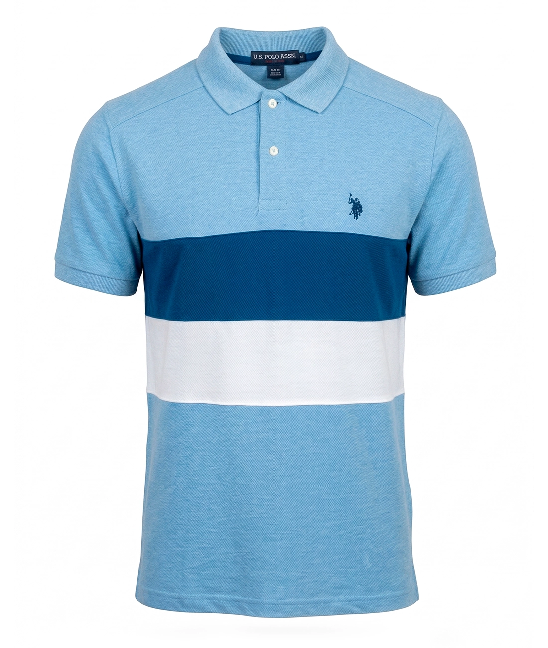Polo Pique U.S. Polo Assn. Azul Original Talla M